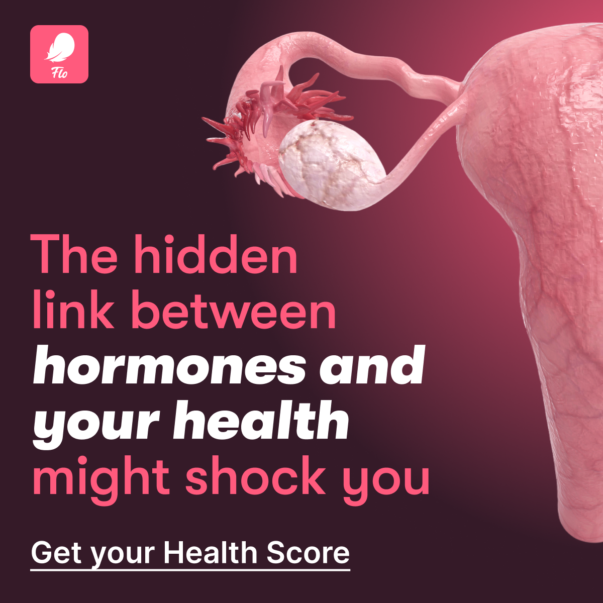 Flo Period Tracker App Facebook ad