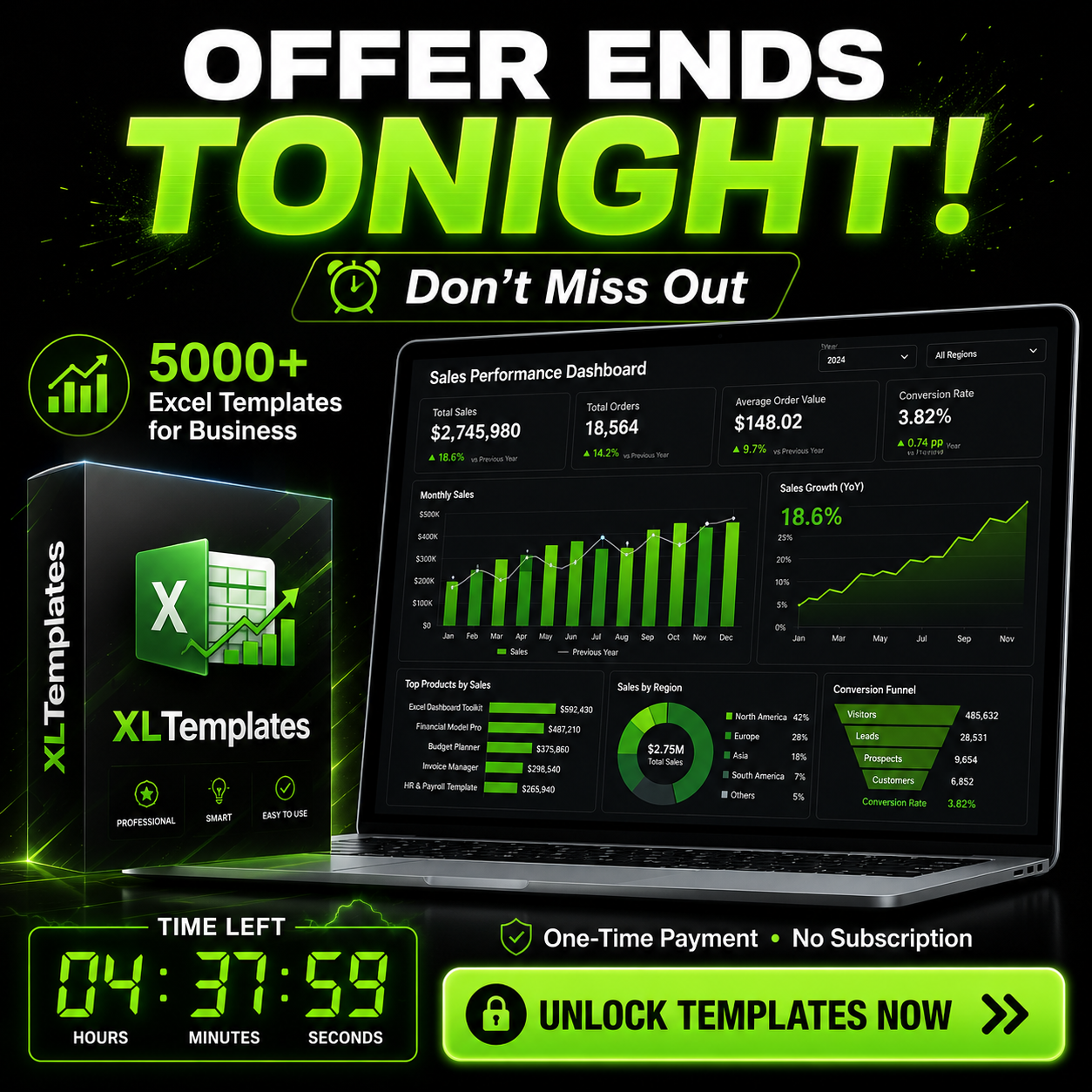 Xltemplate.com Facebook ad