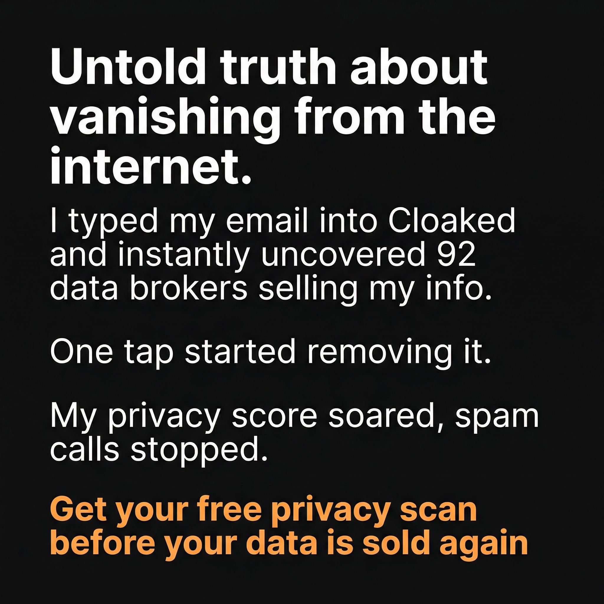 Cloaked Inc. Facebook ad
