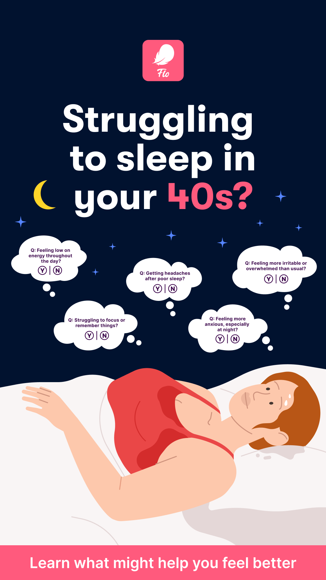 Flo Health App Facebook ad