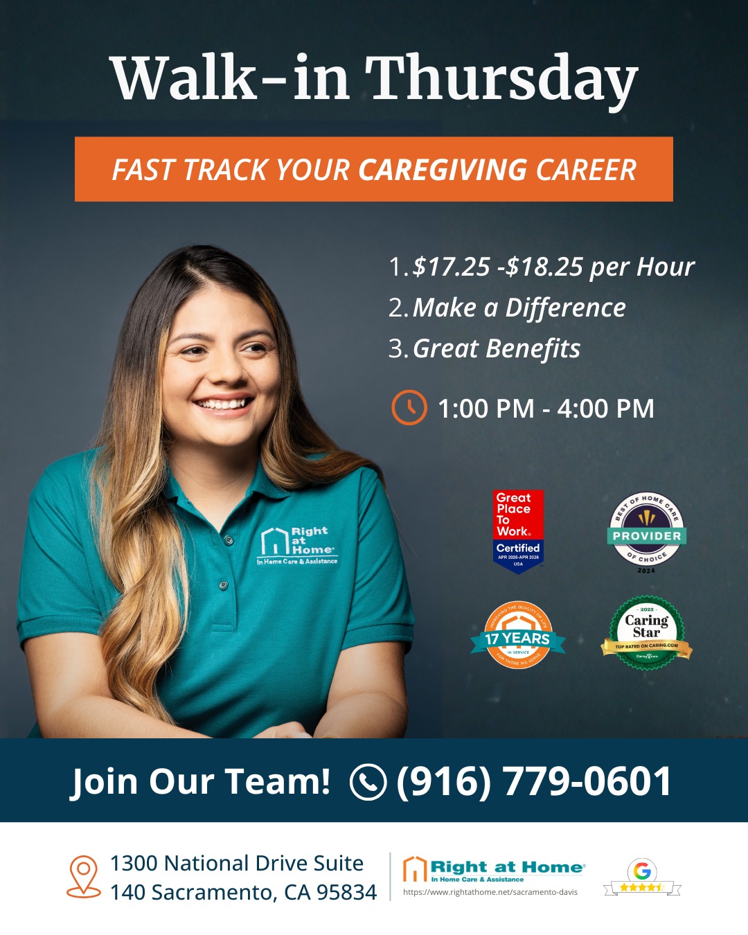 Right at Home Facebook ad: Jobs | Right at Home Sacramento-Davis