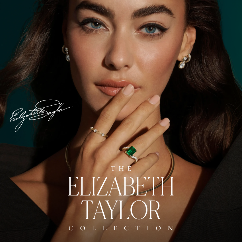 Brilliant Earth Facebook ad: The Elizabeth Taylor Collection