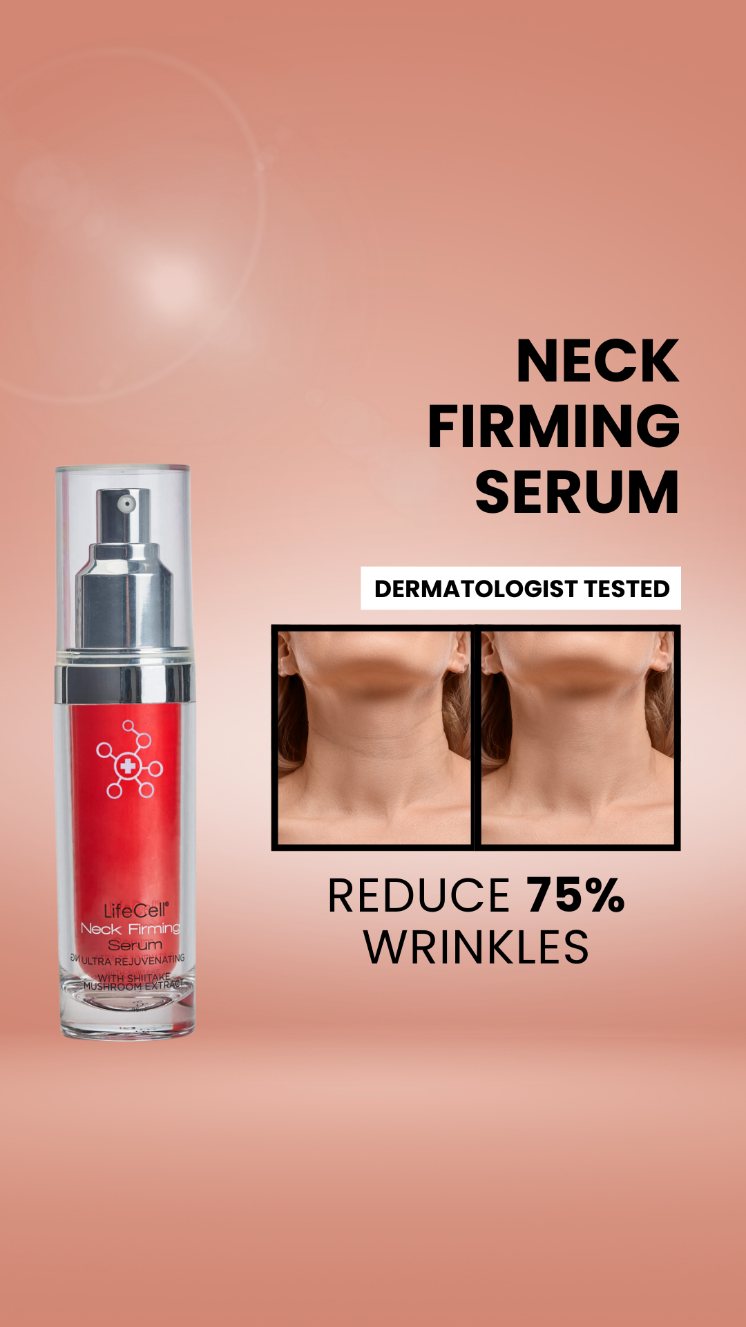 LifeCell Neck Serum Facebook ad