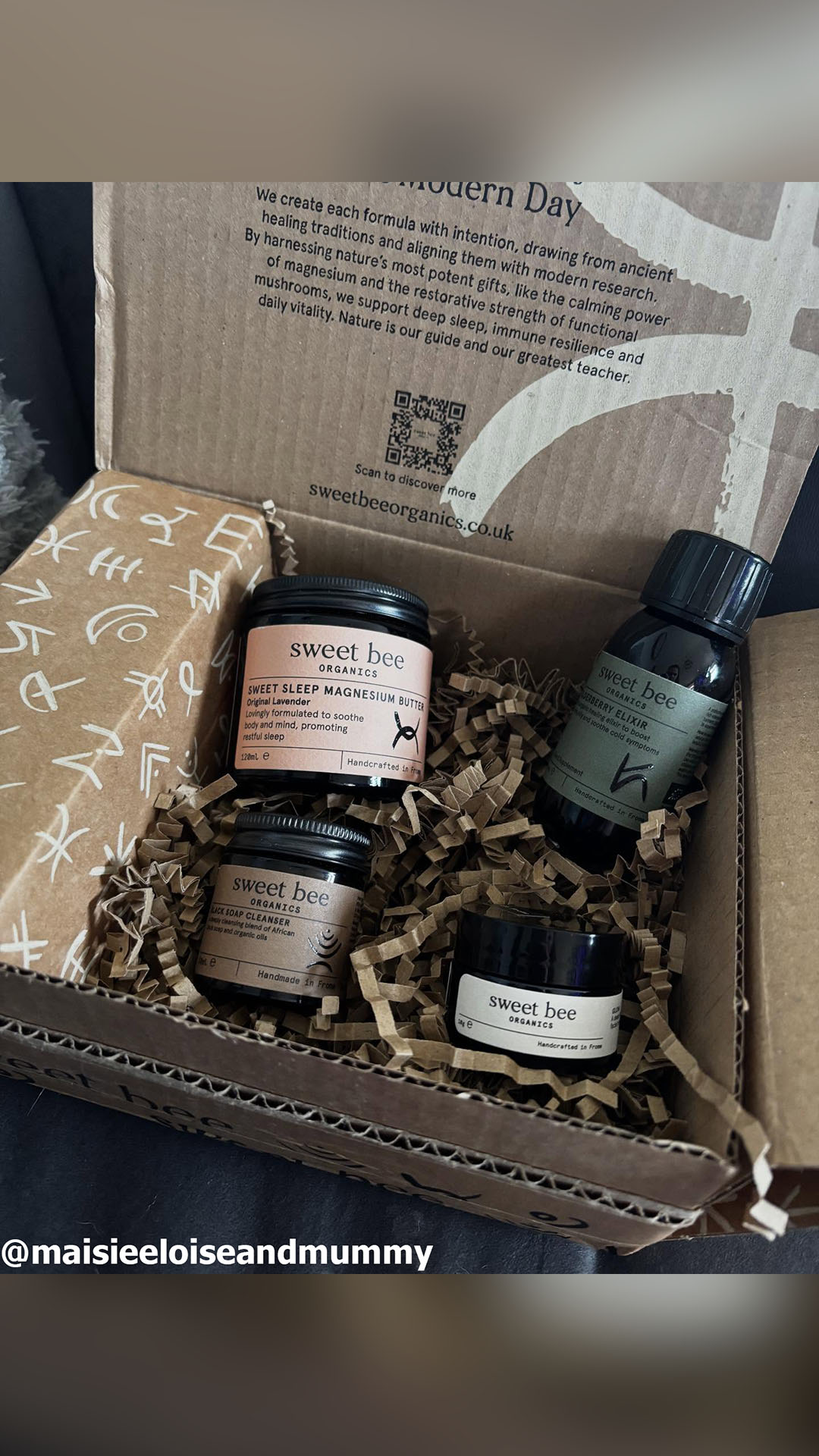 Sweet Bee Organics Facebook ad
