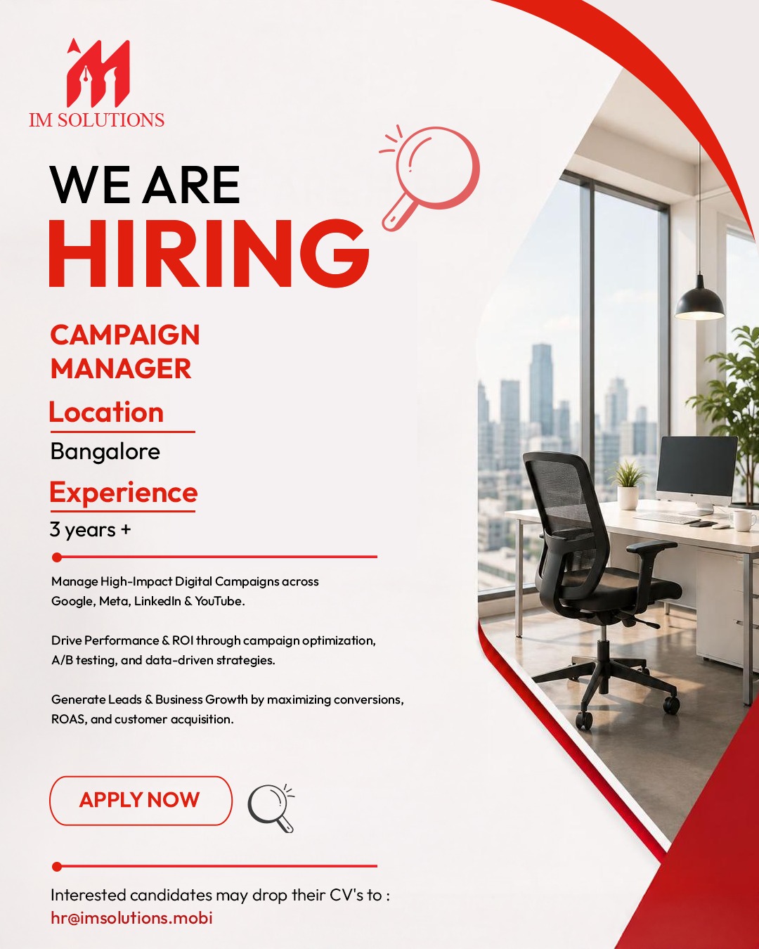 IM Solutions Facebook ad: Campaign Manager - Digital Campaigns