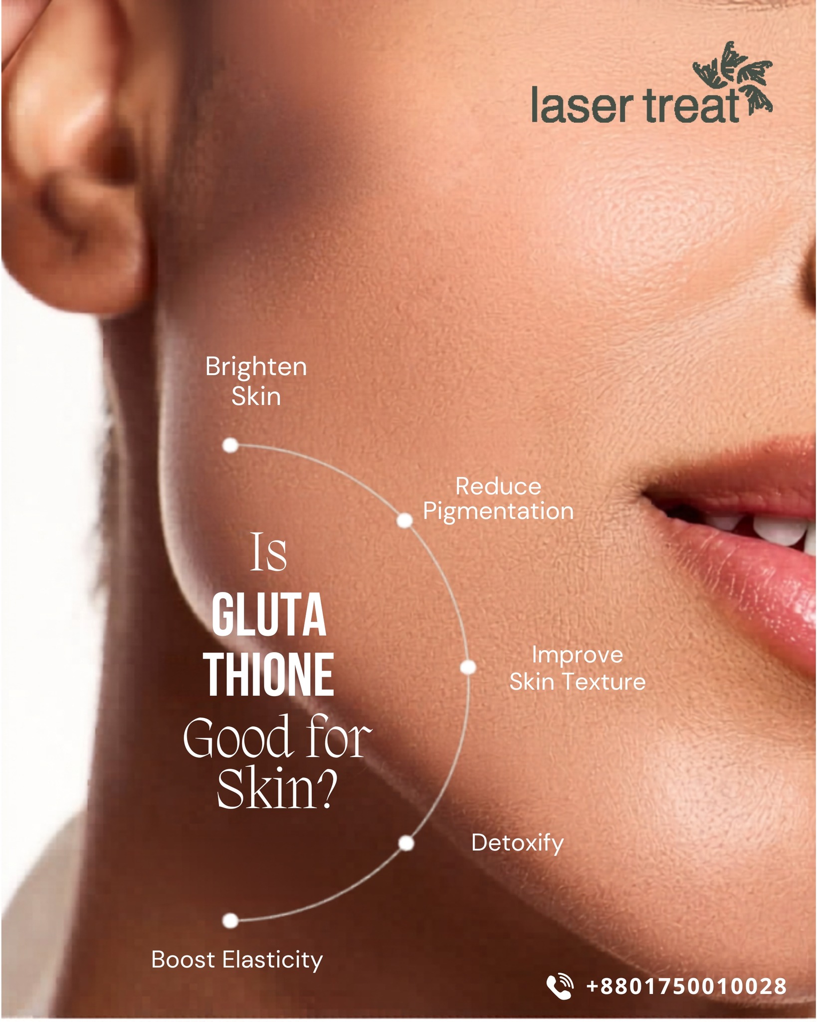 LaserTreat Facebook ad: Glu ta thione is more than just a…