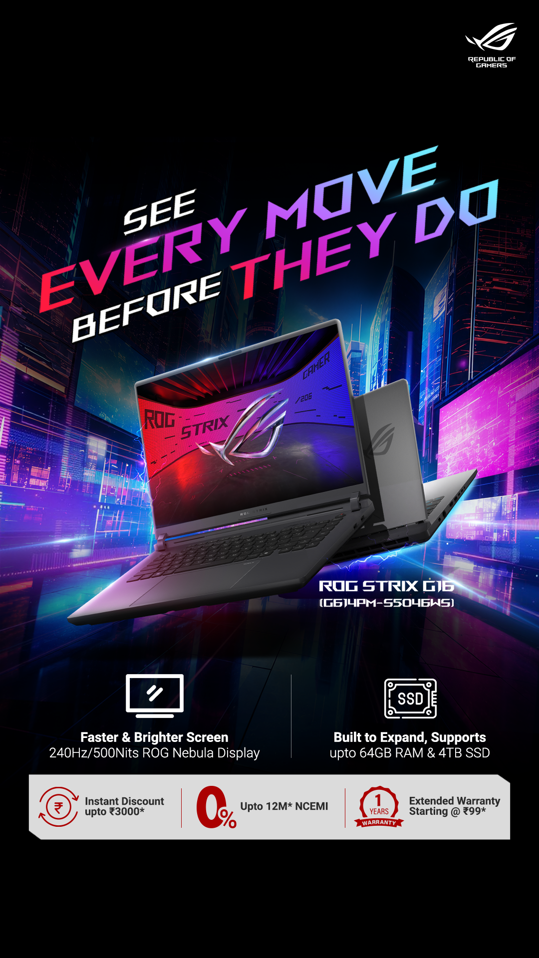 ASUS Republic of Gamers Facebook ad