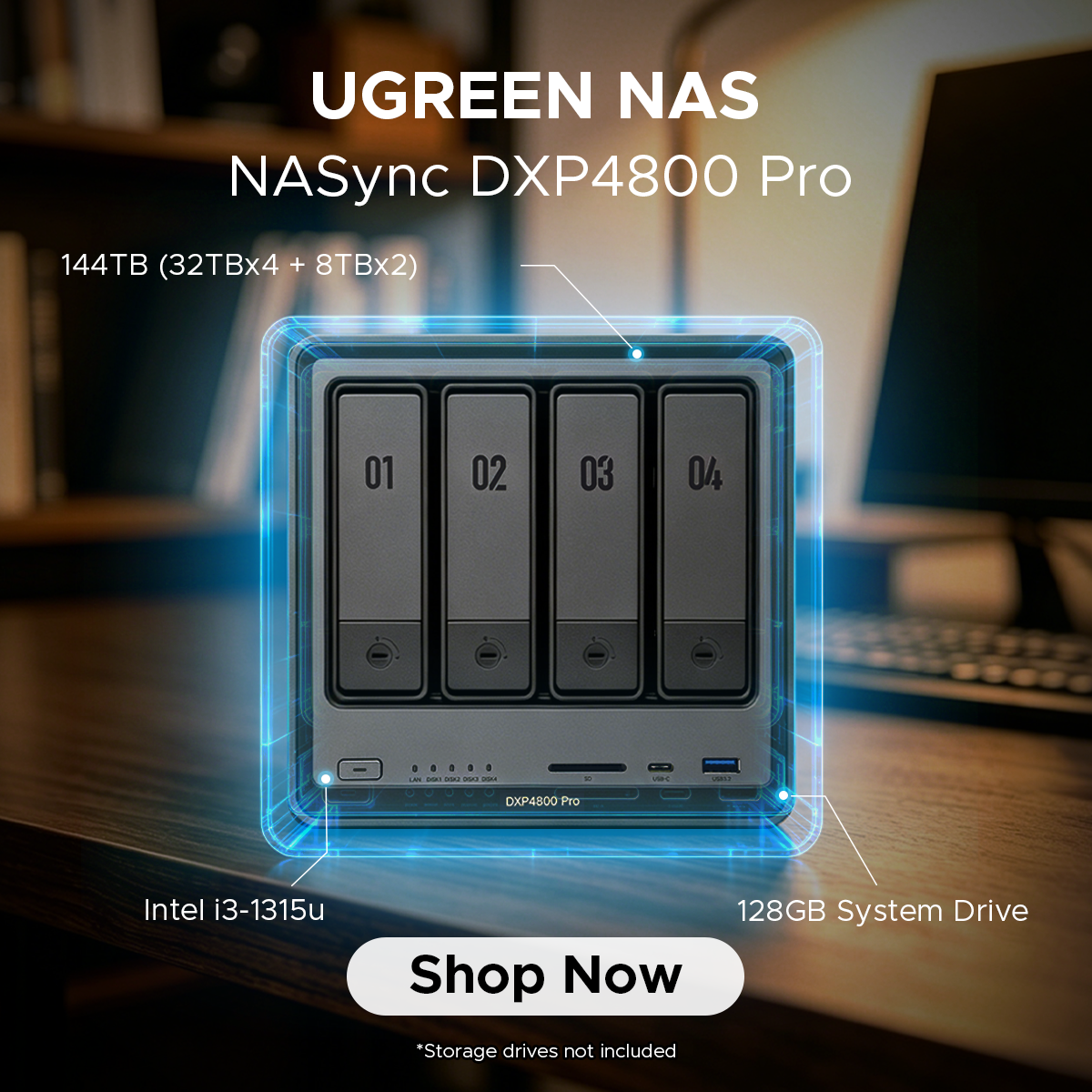 Ugreen NASync UK Facebook ad: Powerful Storage for Home & Work