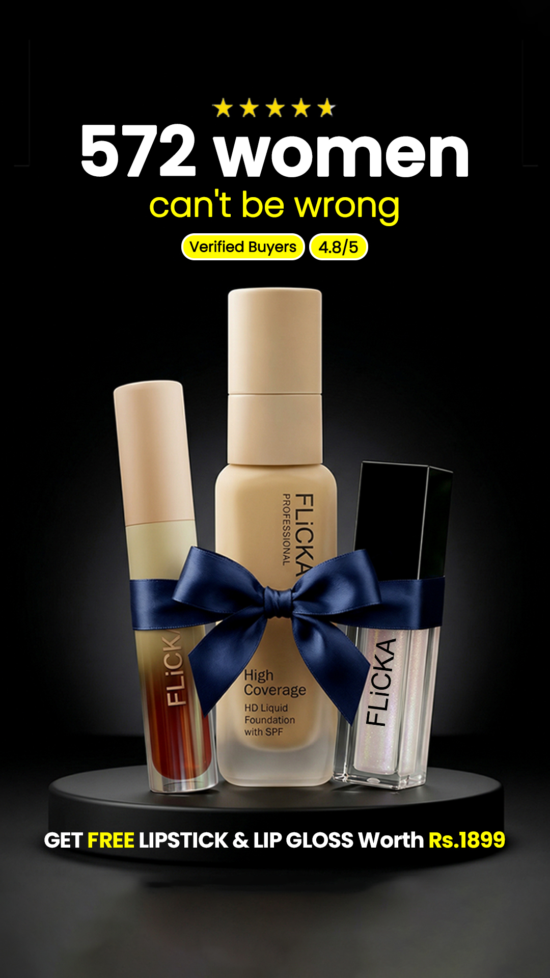 Flicka Cosmetics Facebook ad