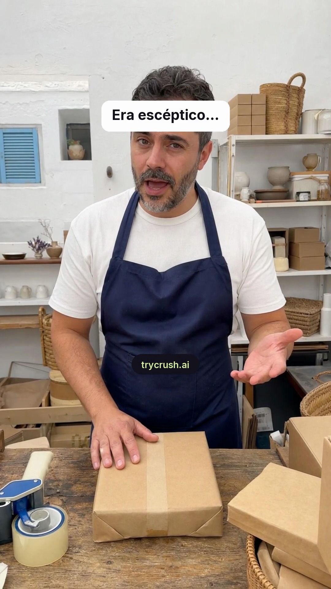 trycrush.ai Facebook ad: Era escéptico. Luego, 118 pedidos.