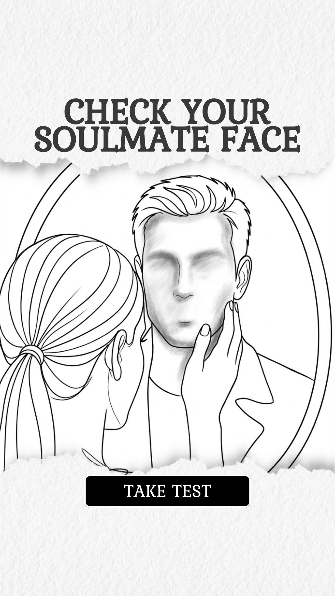 Soulmate Drawing Facebook ad: Take quiz and check it out!