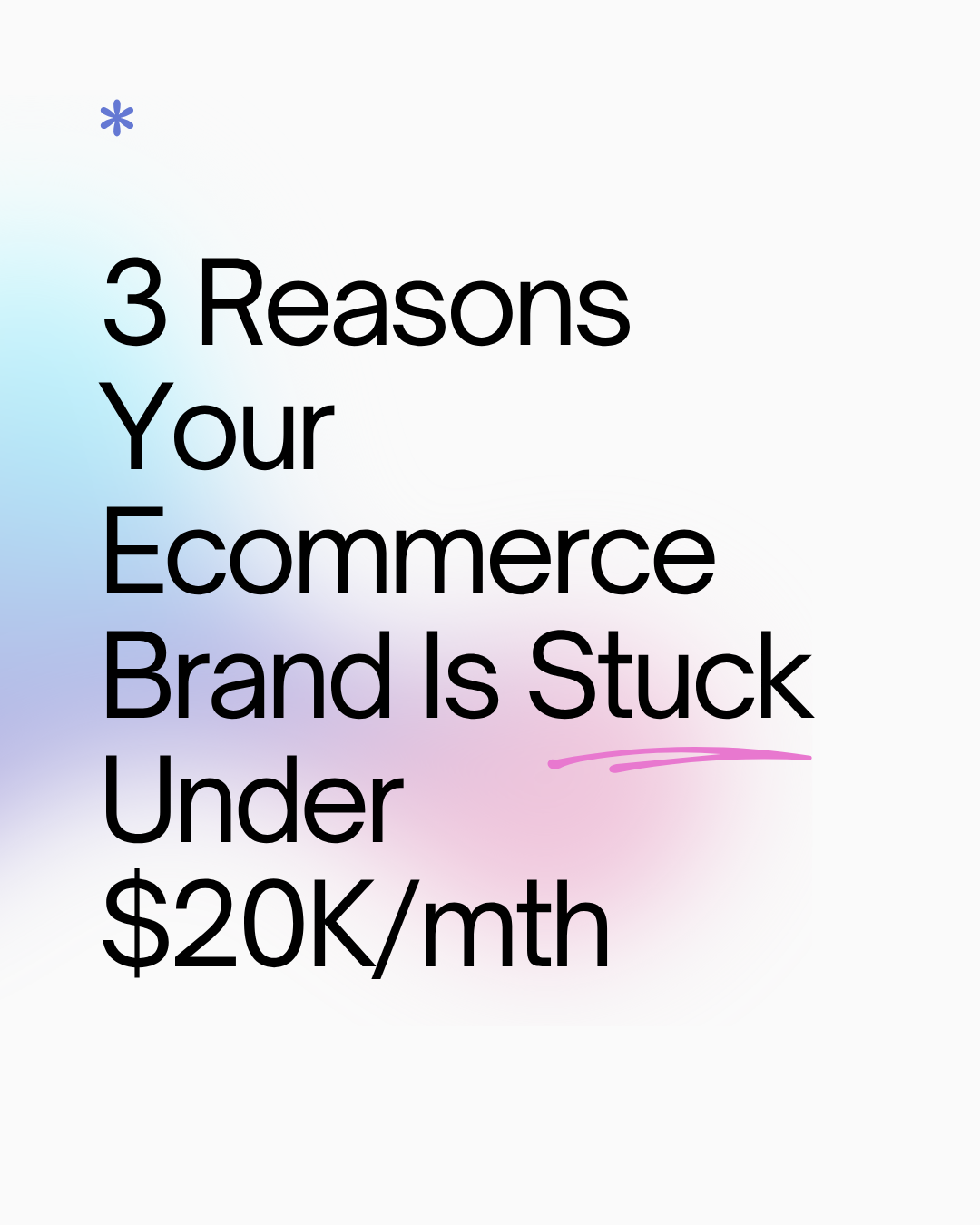 Will de Bruin Facebook ad: Most ecommerce brands under $20K/month don’t have a…