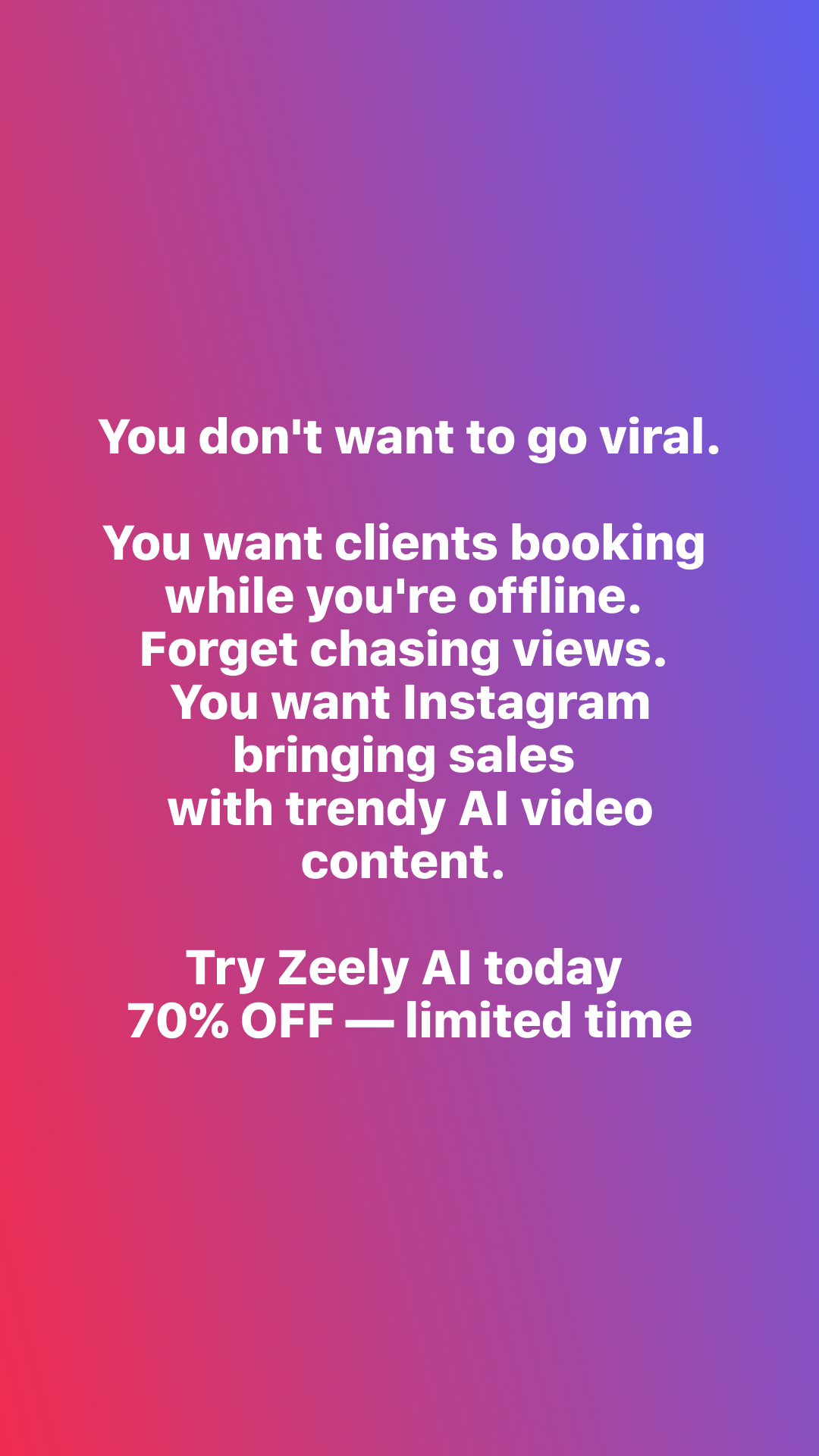Zeely Facebook ad