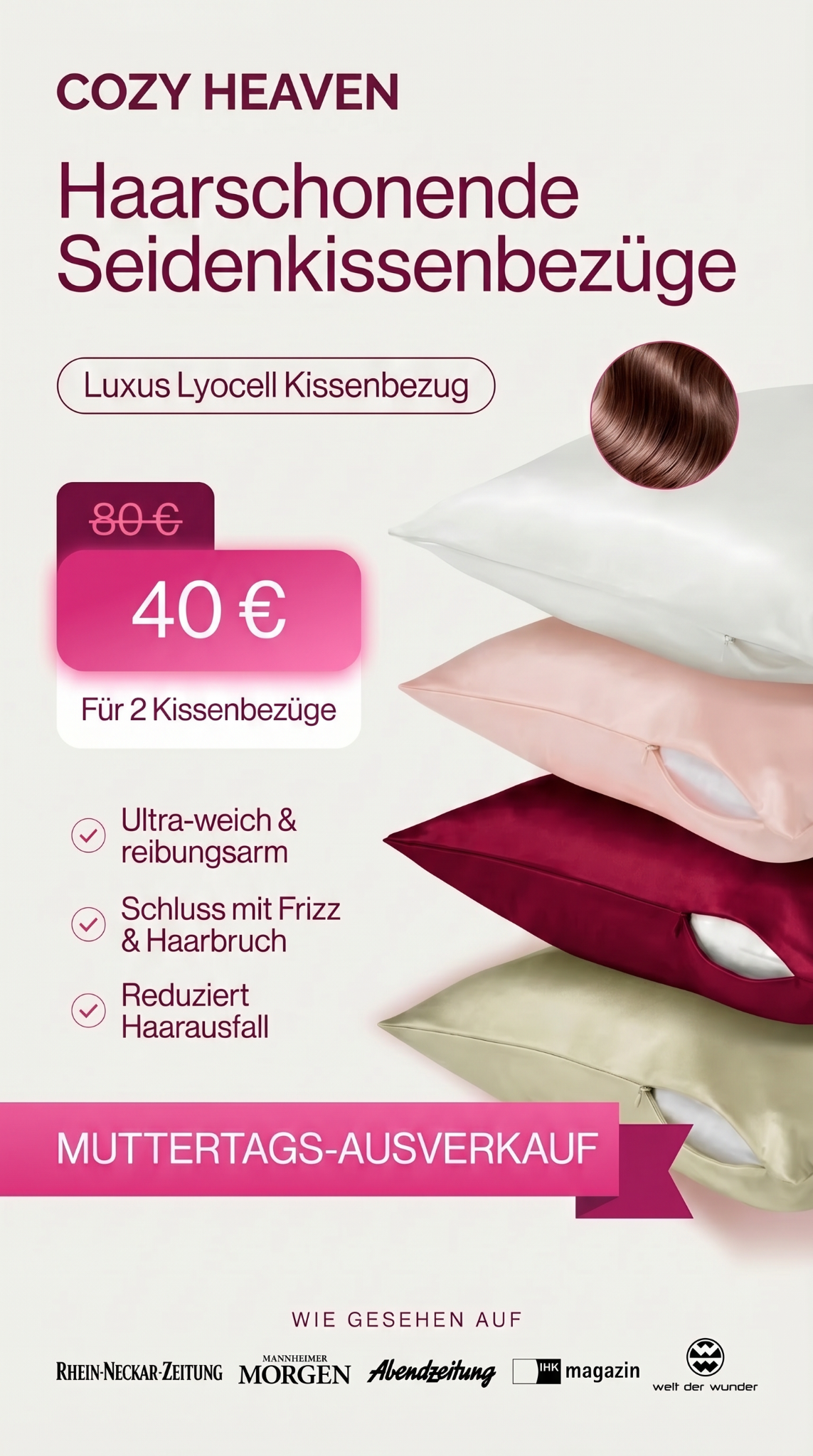 COZY HEAVEN Facebook ad from May 2, 2026