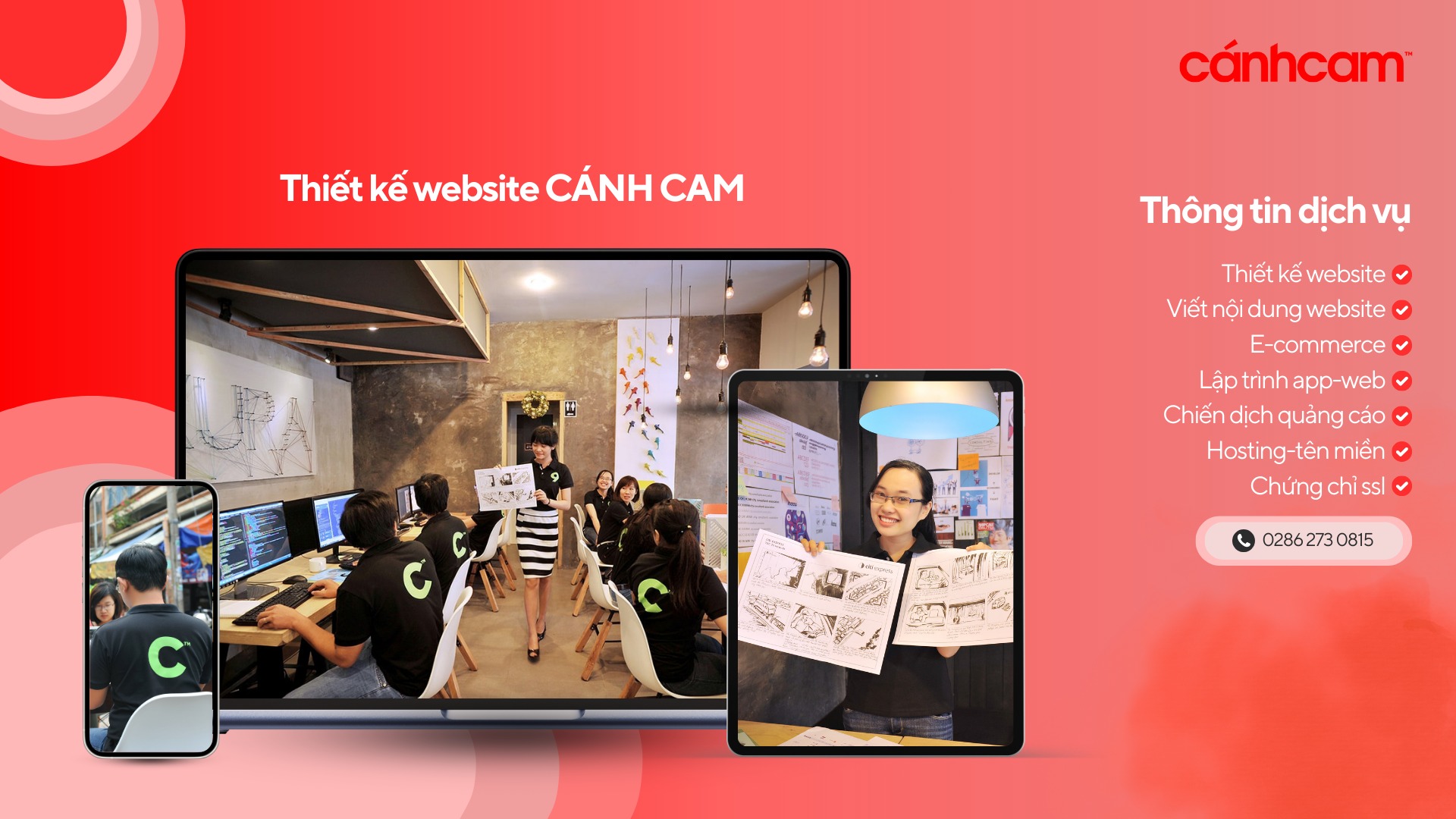 CanhCam - Web Design Agency Facebook ad: Cánh Cam - Web Design Agency uy tín chuyên nghiệp TPHCM