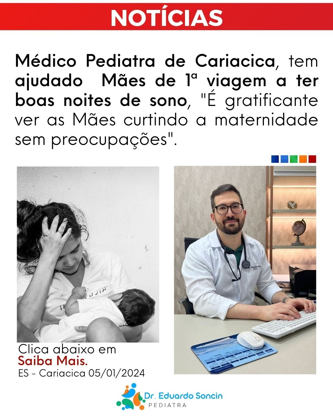 Pediatra Dr. Eduardo Soncin Facebook ad: Agende Consulta no Site