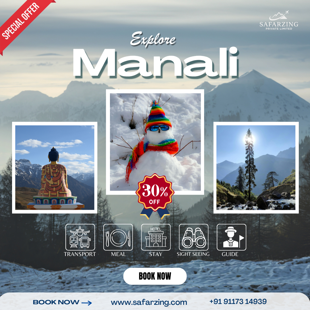 Safarzing pvt ltd Facebook ad: Manali Snow Tour Packages Starting @ Best Seasonal…