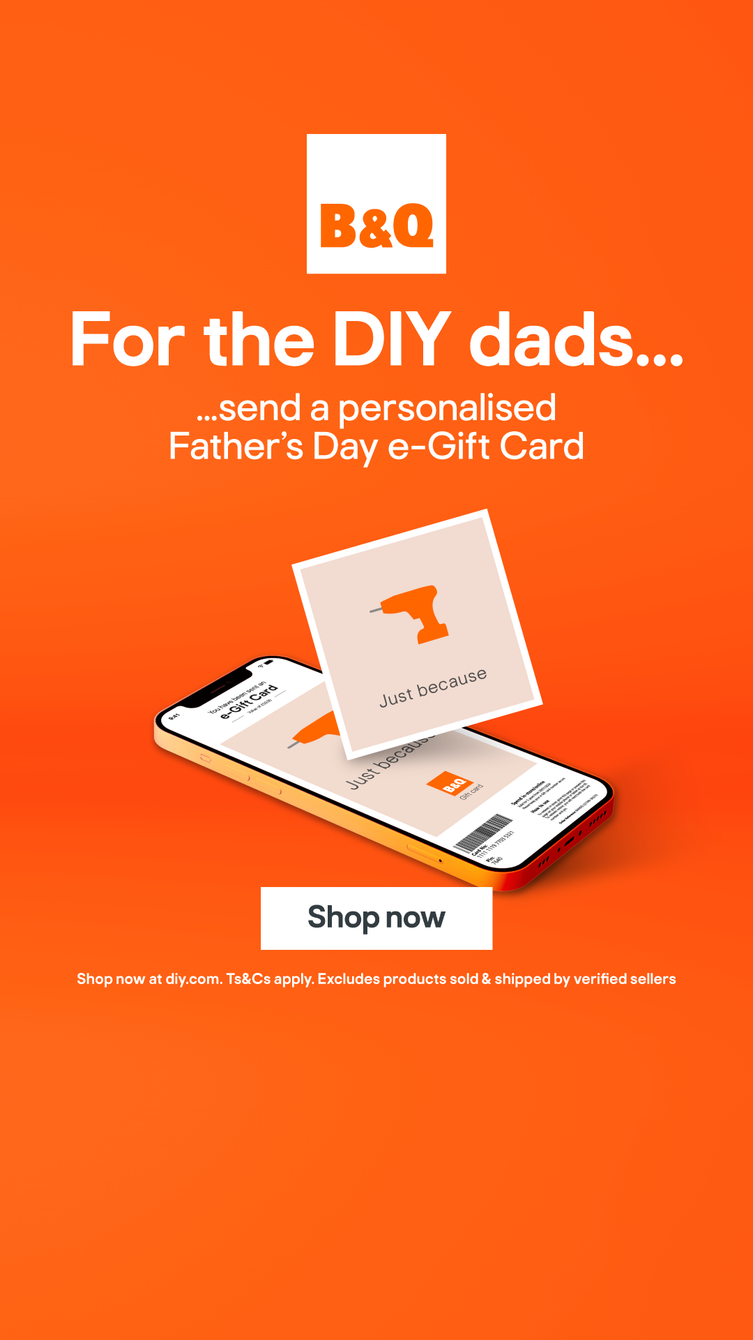 B&Q Facebook ad