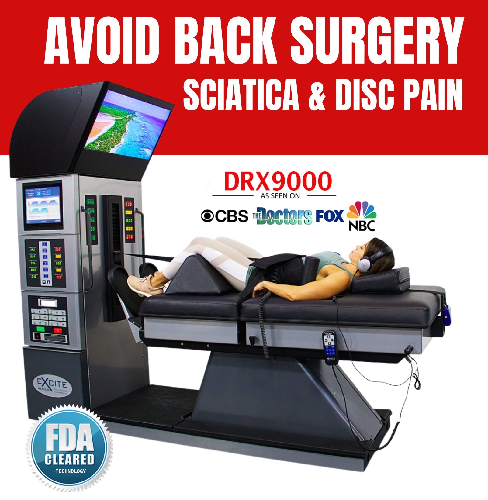 Disc Centers of America - Bay Area Facebook ad: Non-Surgical Way to Address Back Pain