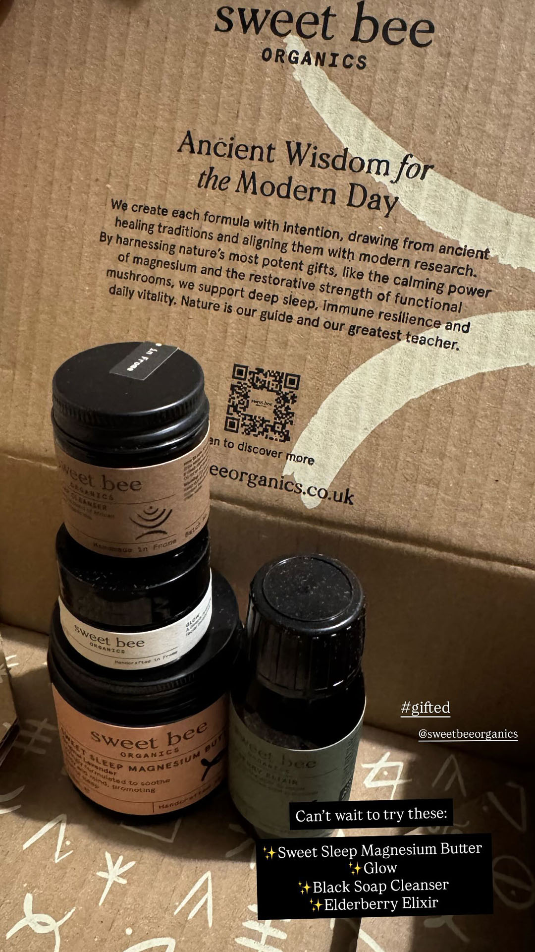 Sweet Bee Organics Facebook ad