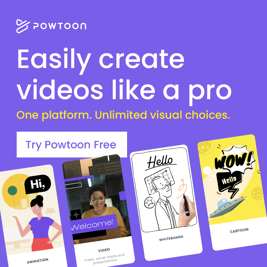 Powtoon Facebook ad