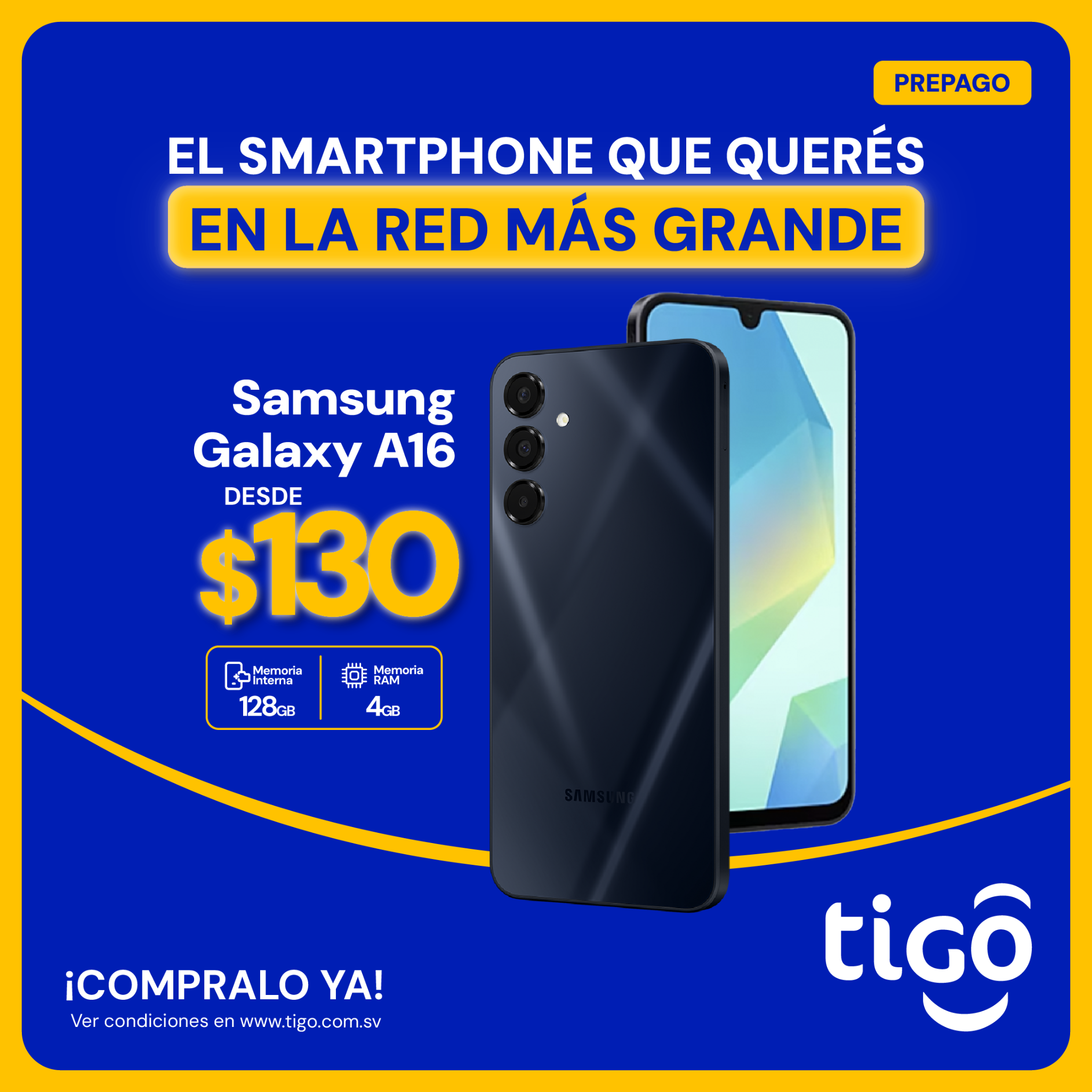 Tigo El Salvador Facebook ad