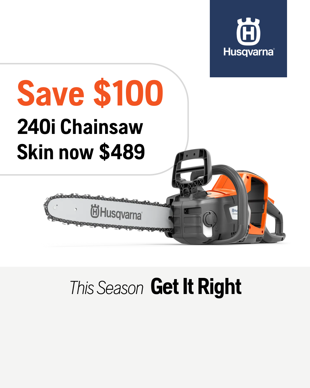 Husqvarna Facebook ad