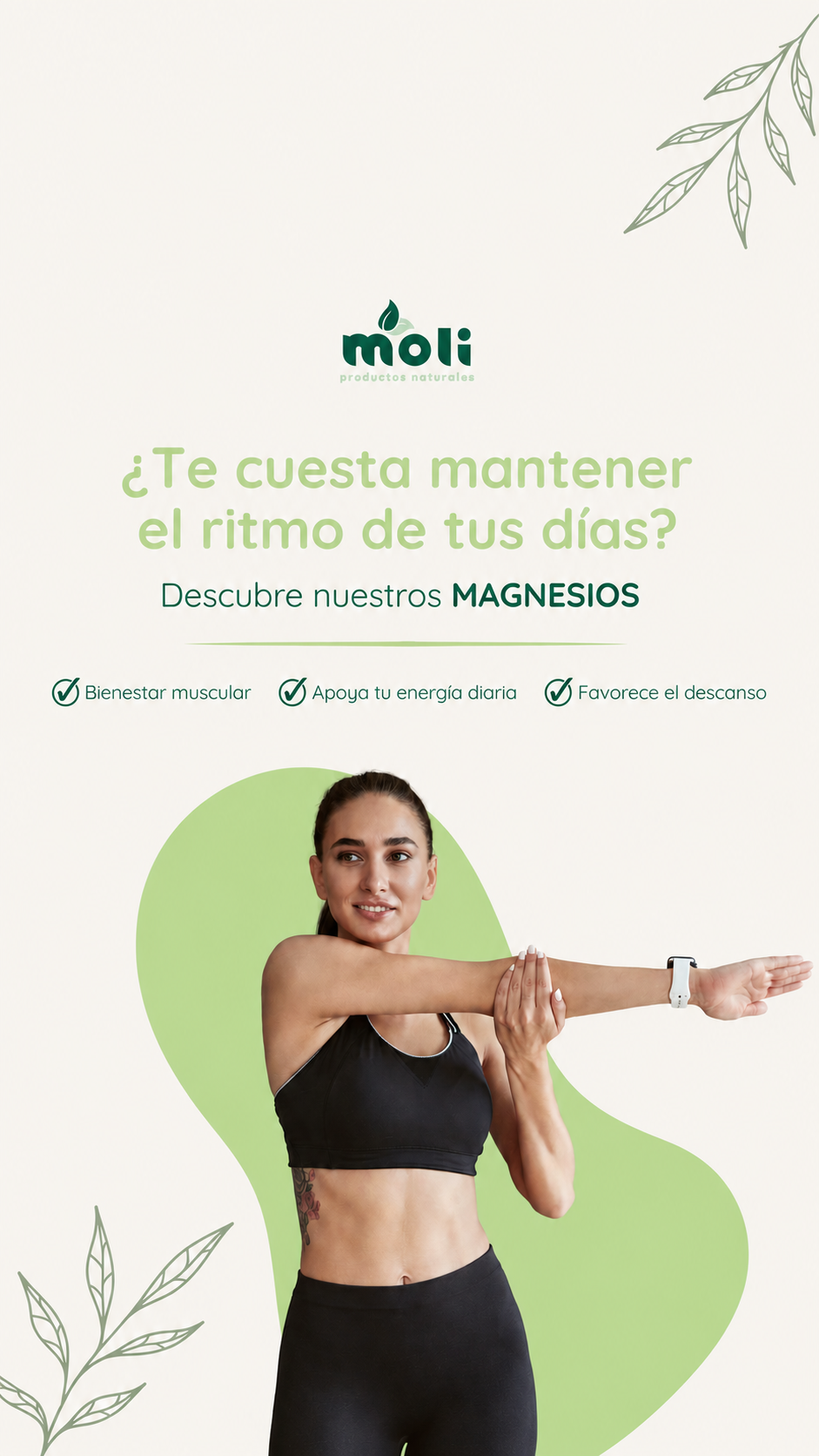 Moli Natural Facebook ad: Descubre nuestros Magnesios