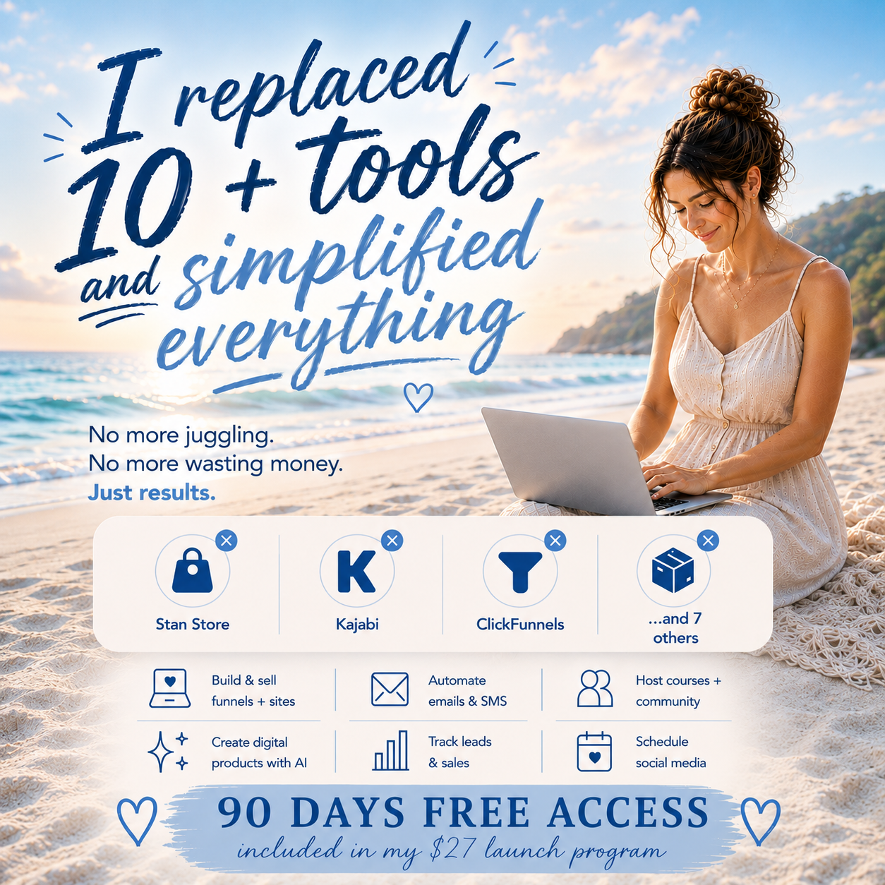 Tanya, Digital Product Strategist Facebook ad: Get Instant Access
