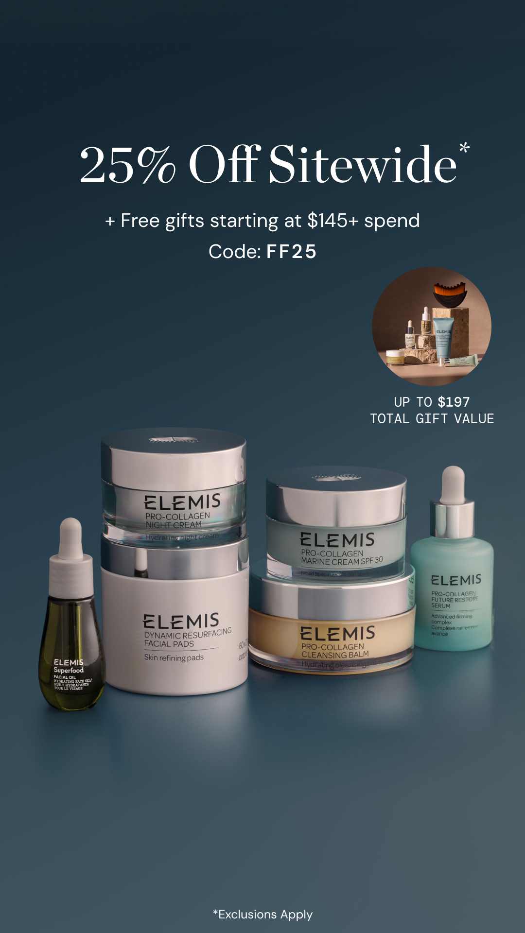 Elemis Facebook ad