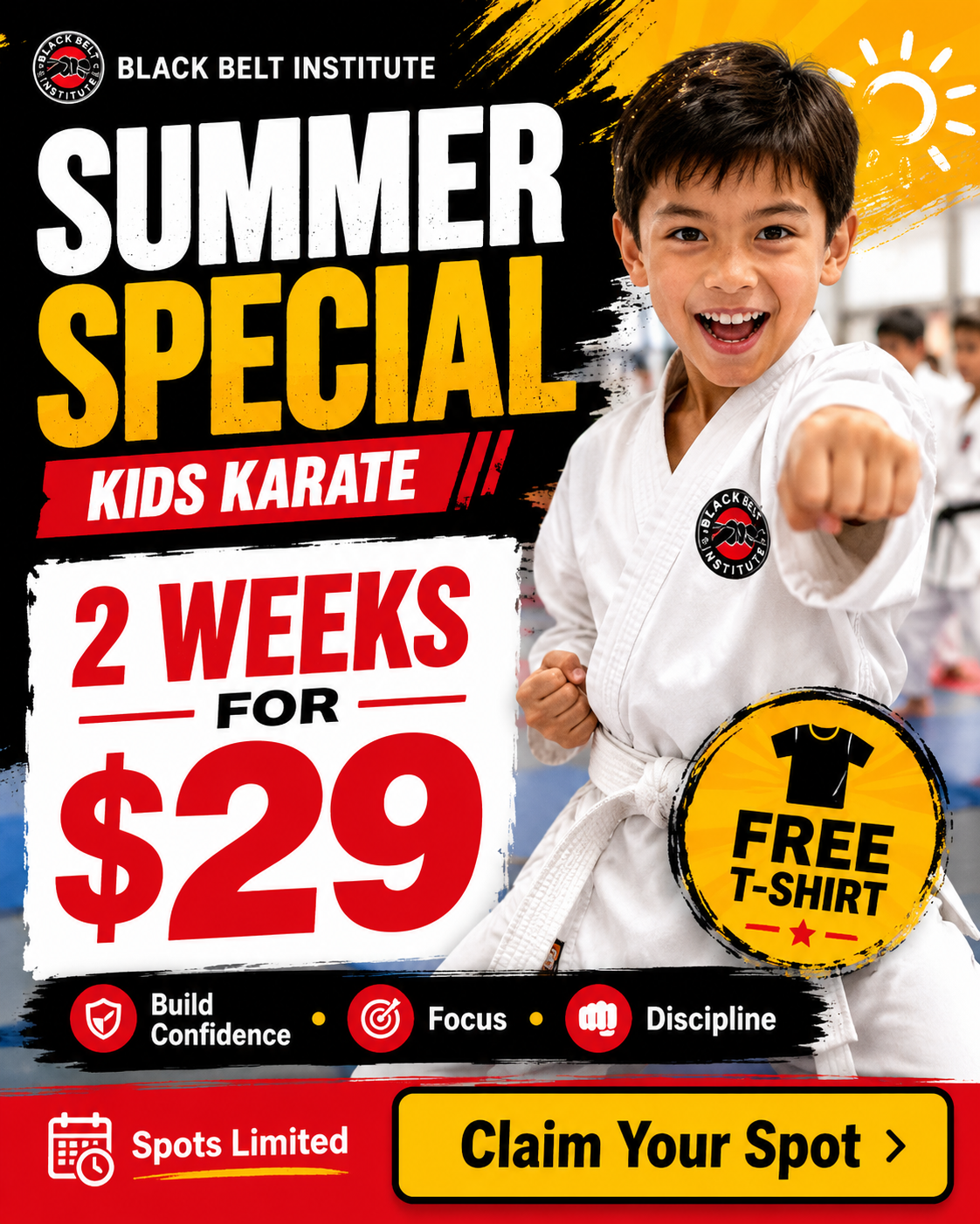 Black Belt Institute Facebook ad