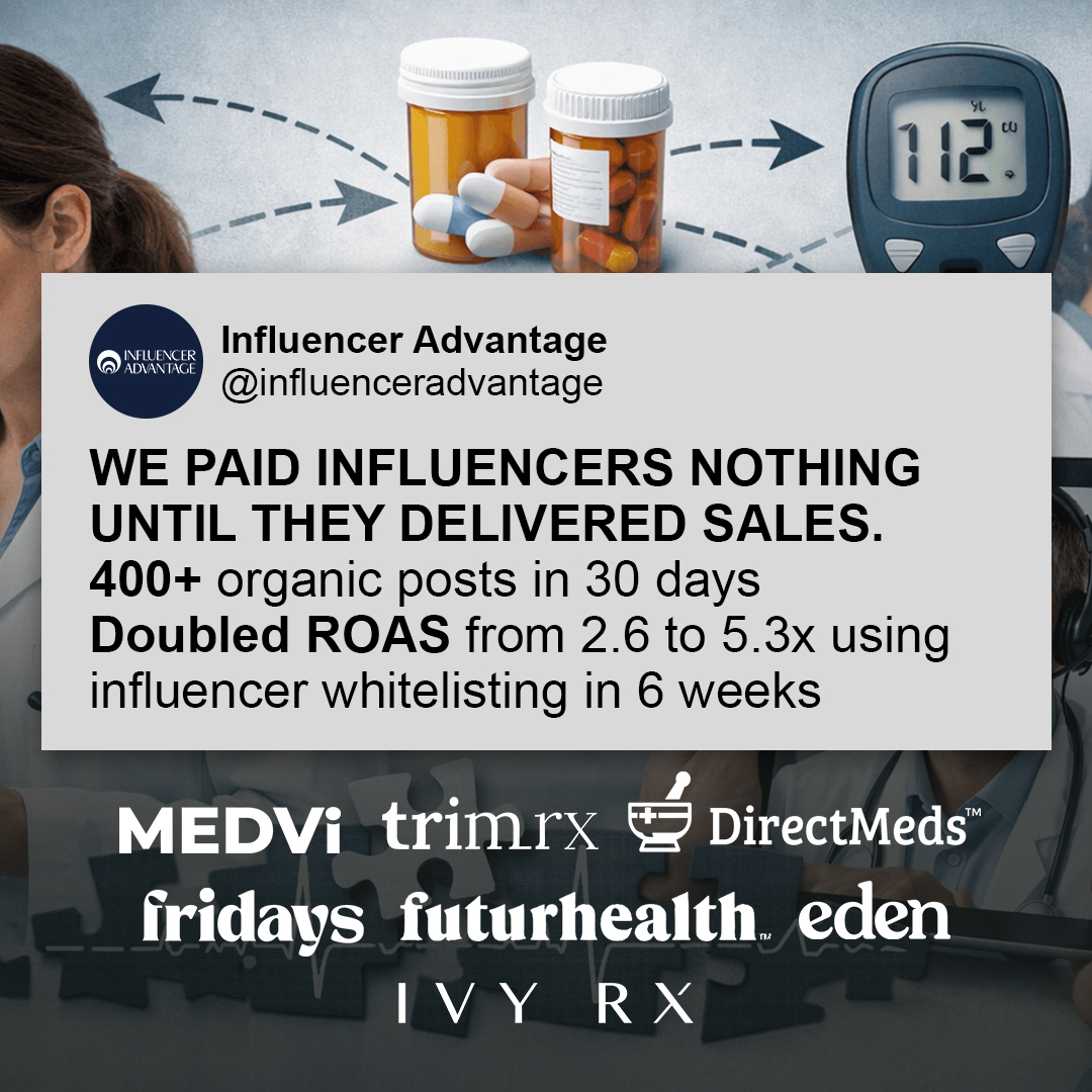 Influencer Advantage Facebook ad