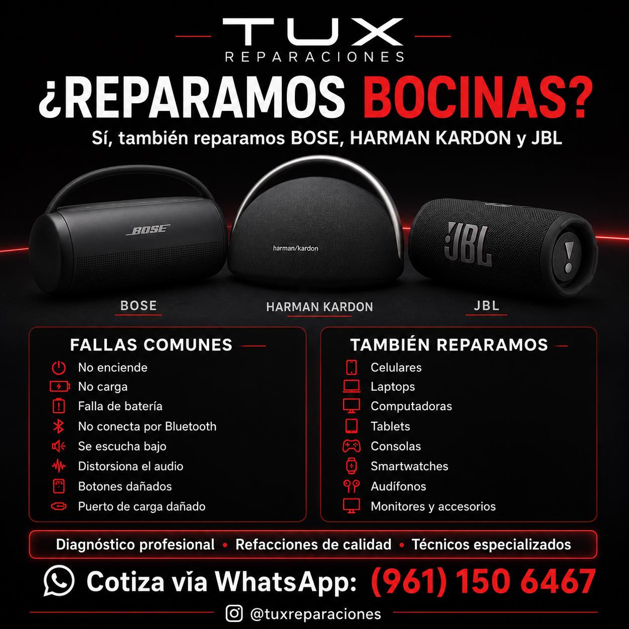 Tux Reparaciones Facebook ad