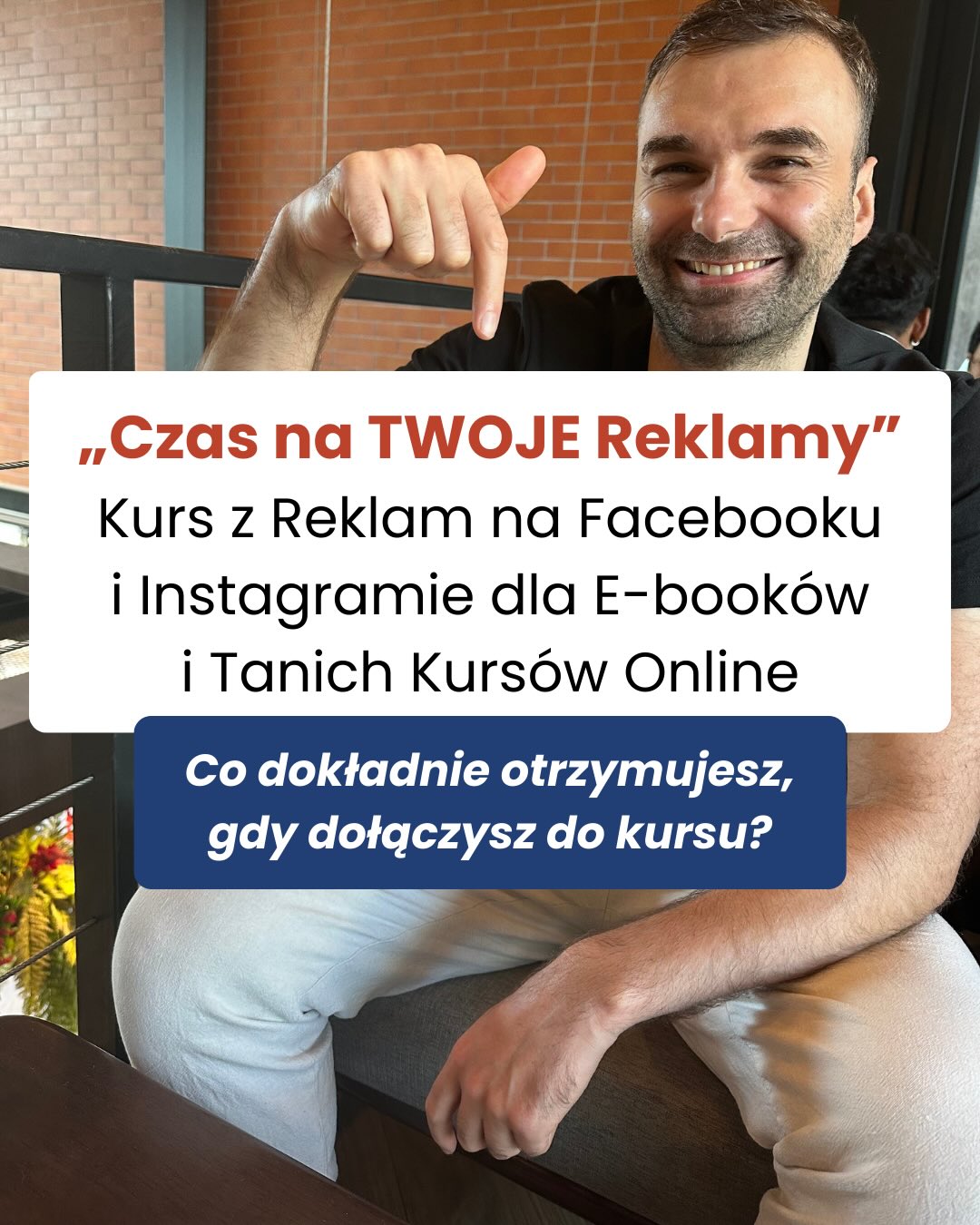 Dawid Zieliński z Adsflix Facebook ad: Co dokładnie otrzymujesz, gdy dołączysz do kursu Czas…
