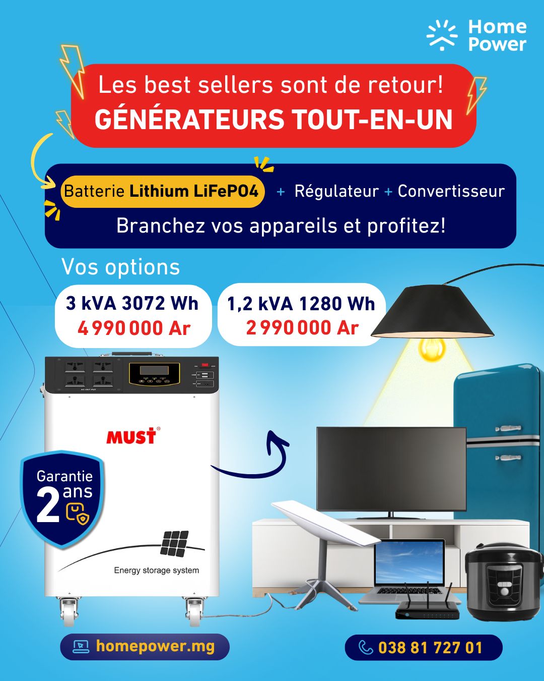Home Power Madagascar Facebook ad