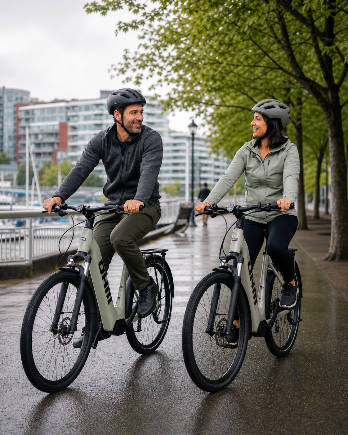 OHM Electric Bikes Facebook ad: Your next adventure starts in North Vancouver.