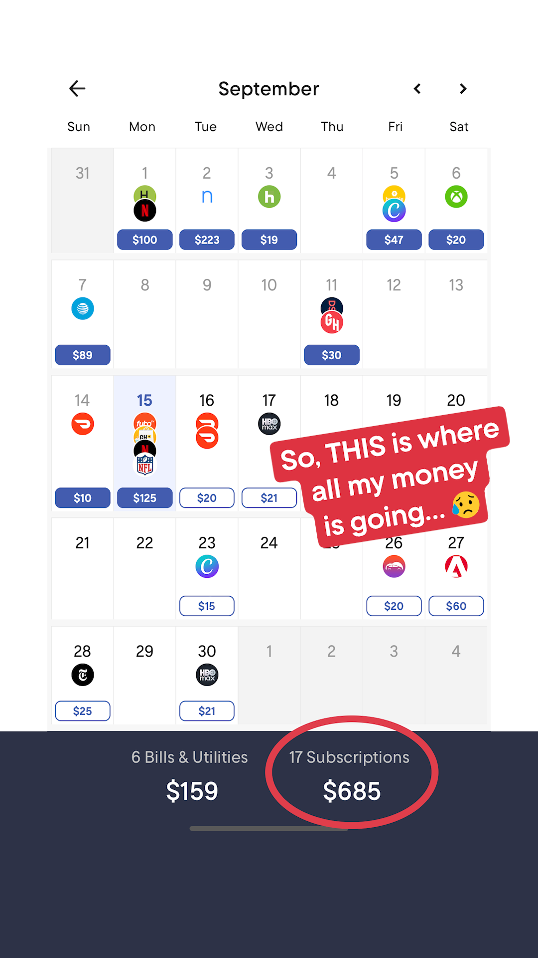 Rocket Money Facebook ad