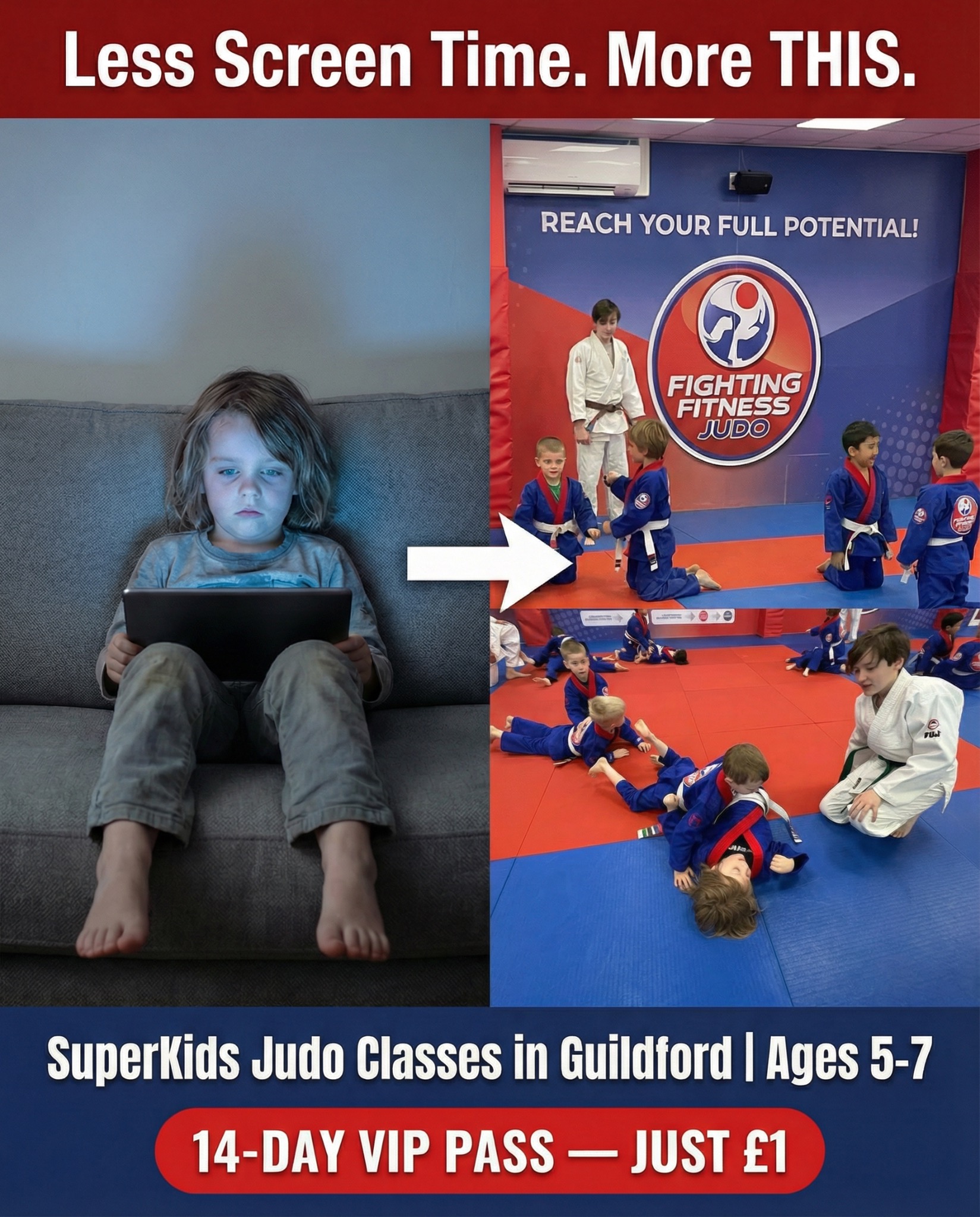 Fighting Fitness Judo Facebook ad from May 19, 2026