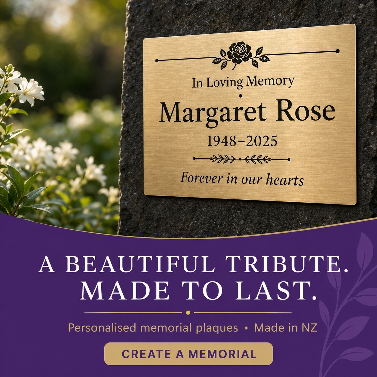 Simply Engraved Gifts Facebook ad