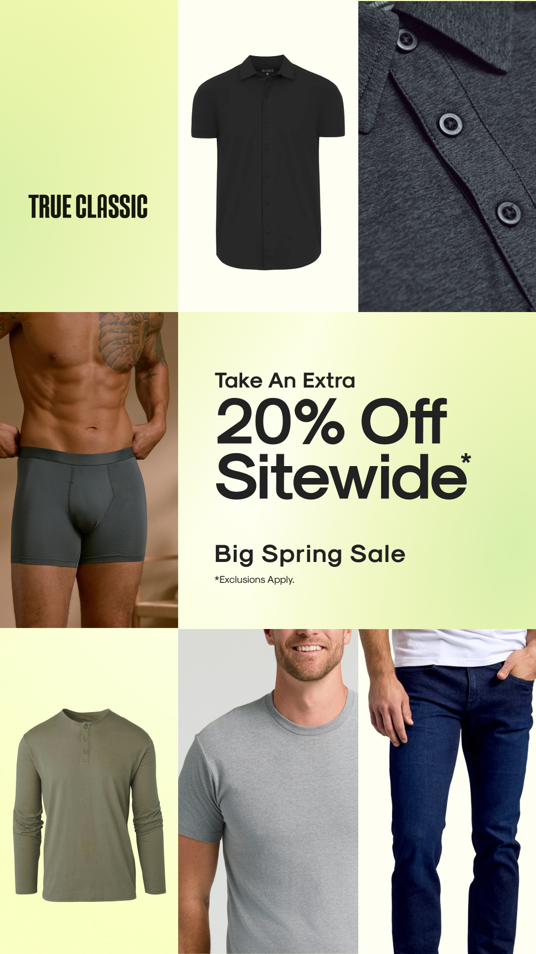True Classic Facebook ad