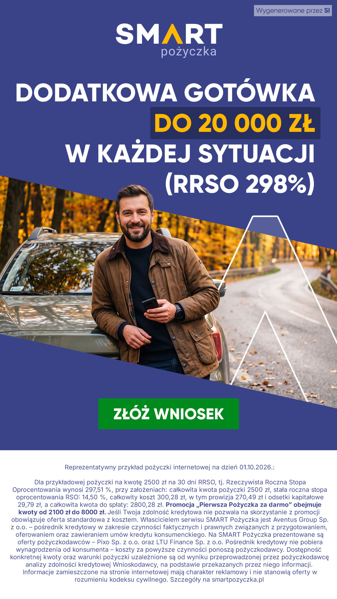 Smartpożyczka.pl Facebook ad: Twój partner w realizacji planów!