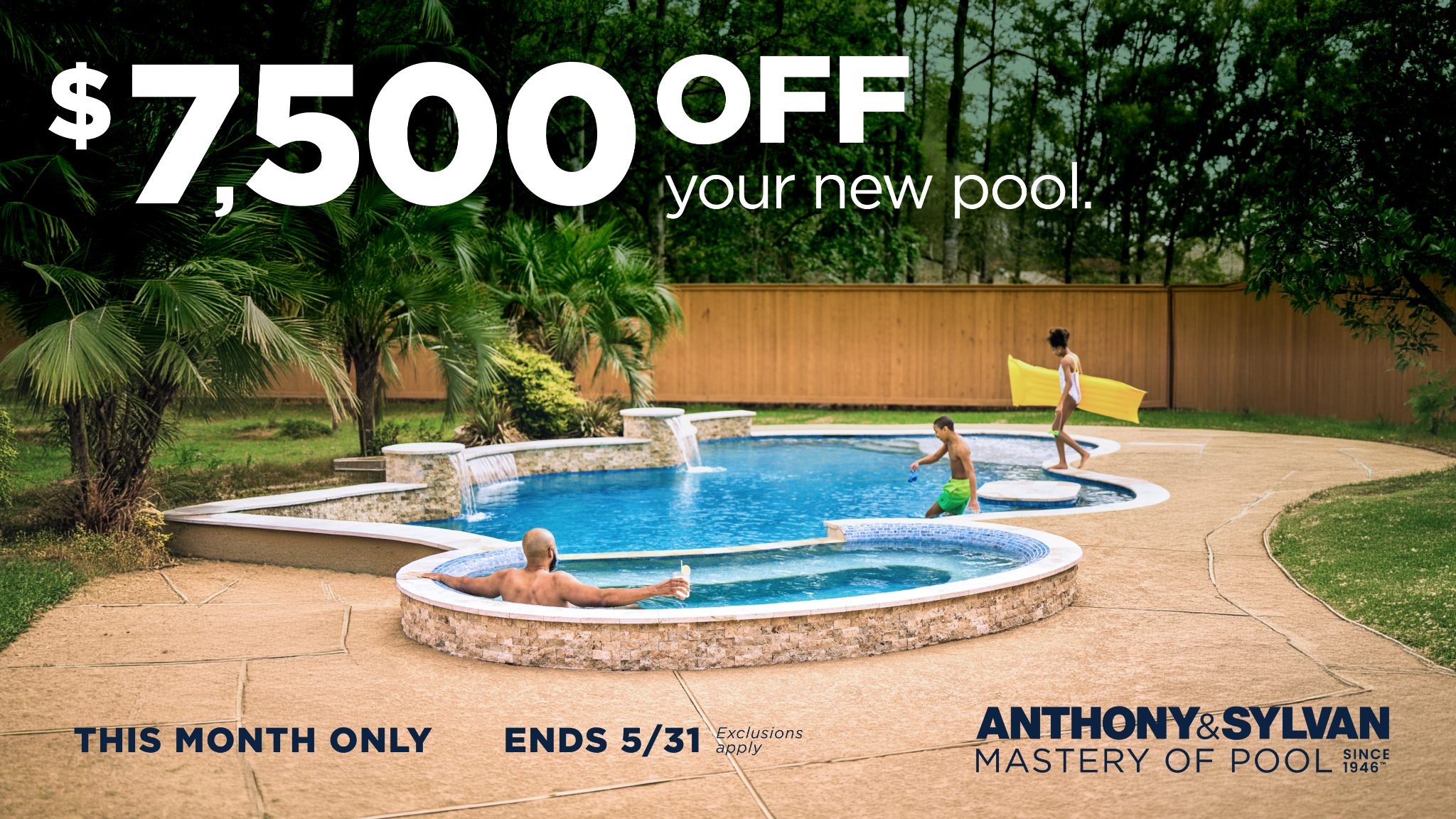 Anthony & Sylvan Pools Facebook ad