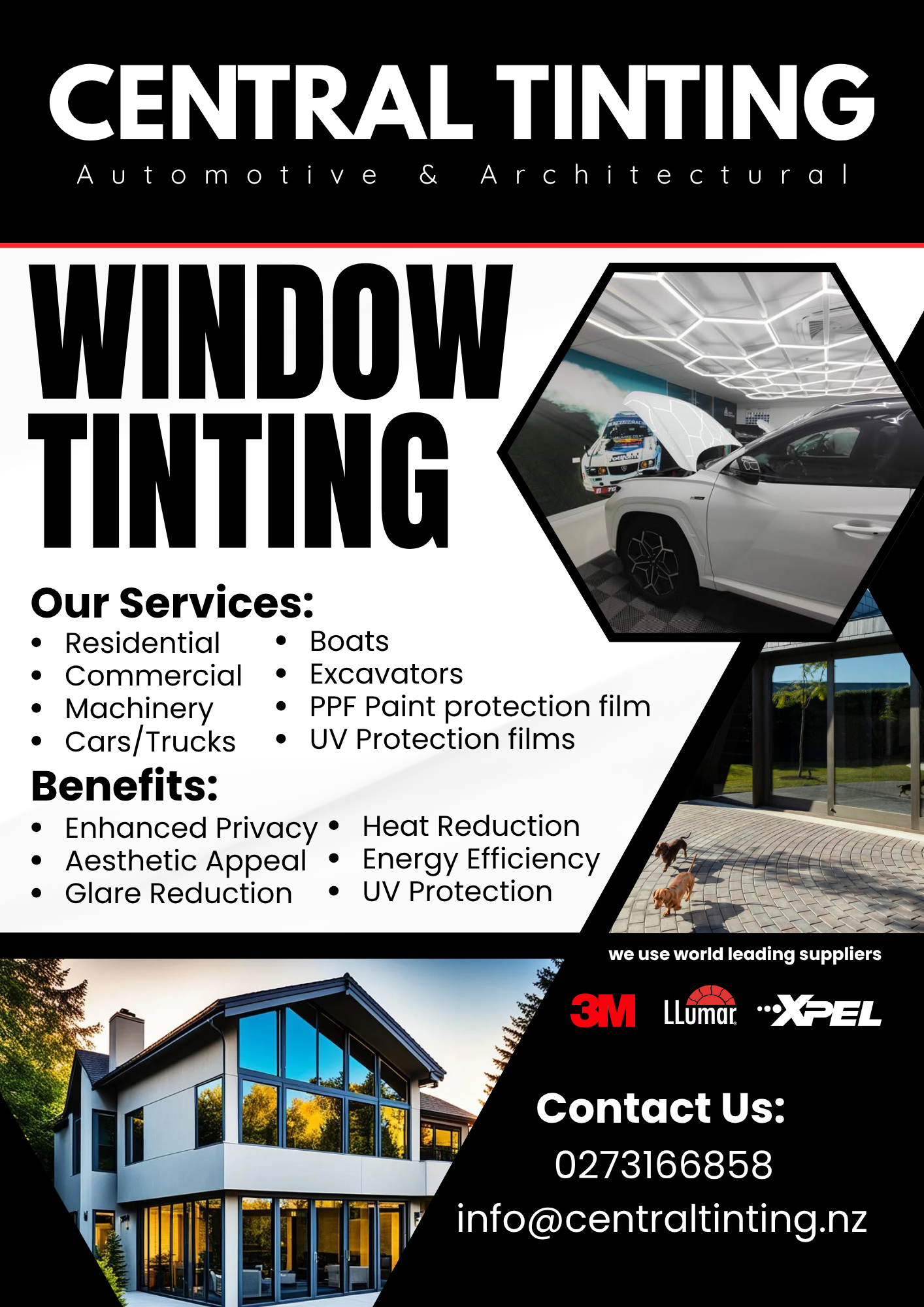 Central Tinting Facebook ad: Central Tinting is here for you!