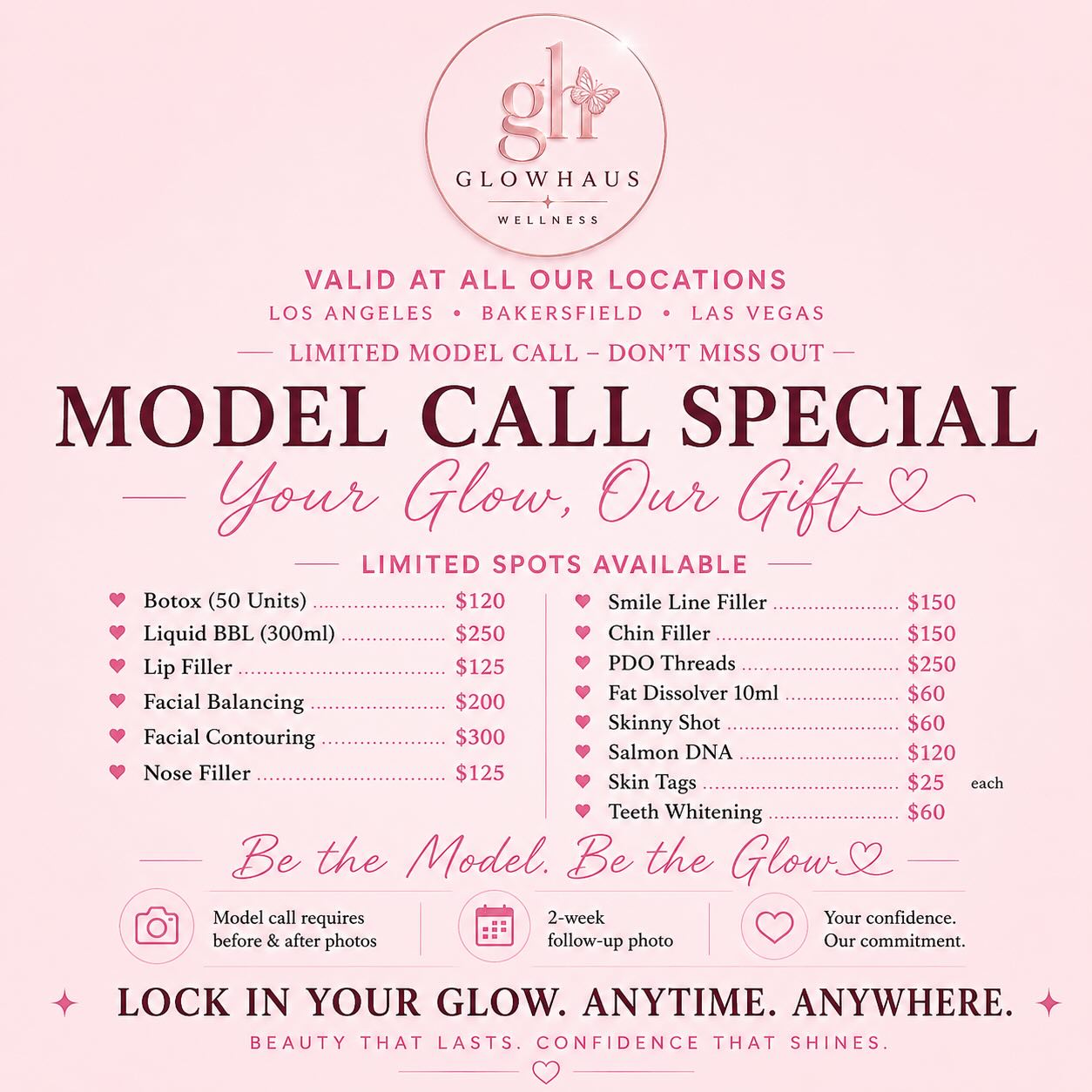 glowhauswellnes Facebook ad: Glowhaus Wellness is now accepting a limited number…