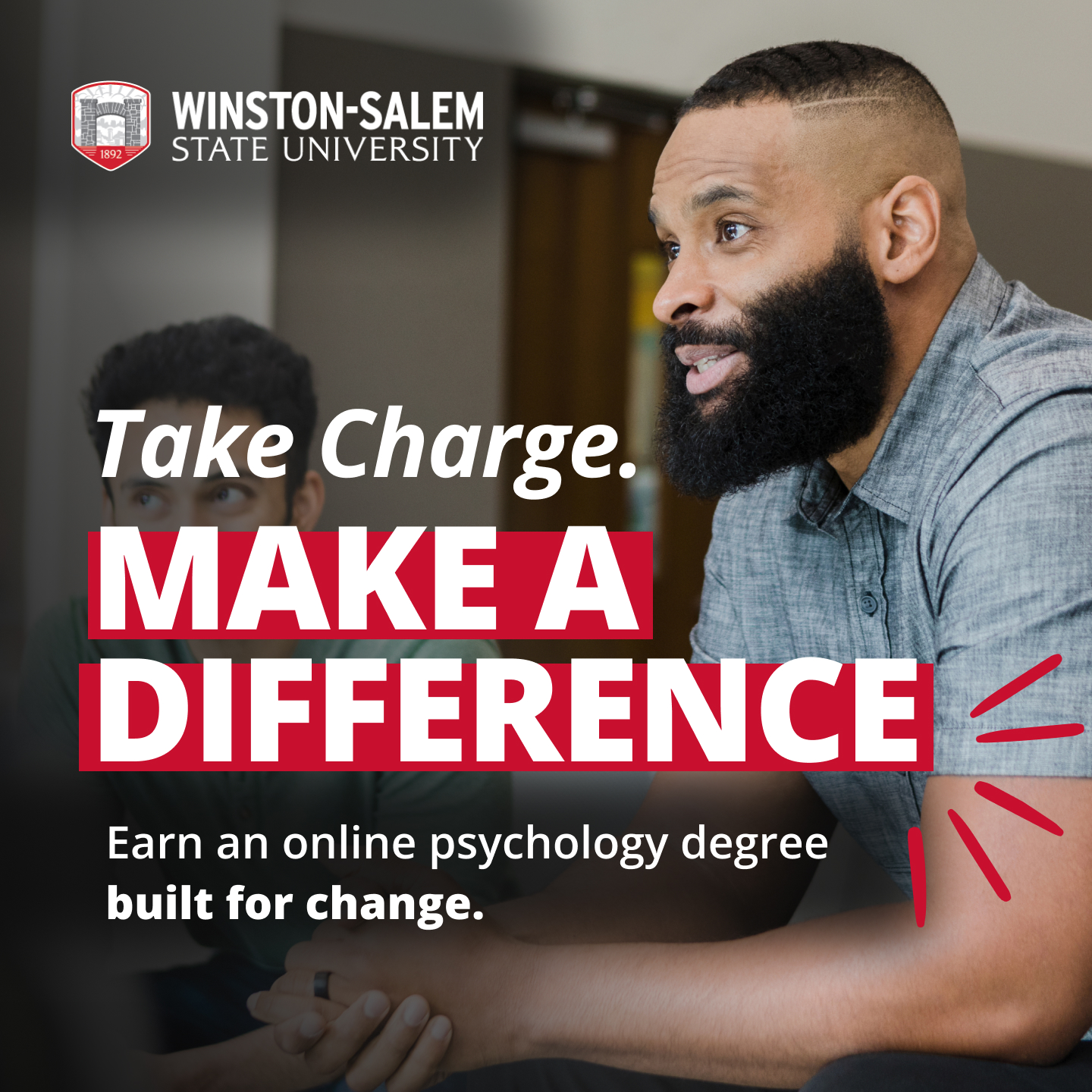 Winston-Salem State University Facebook ad: A Psych Degree with Purpose