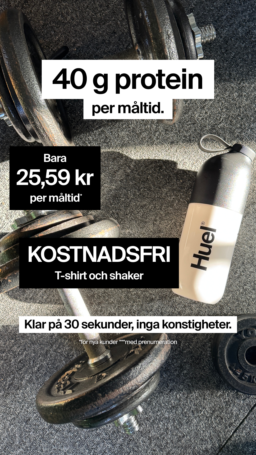 Huel Facebook ad
