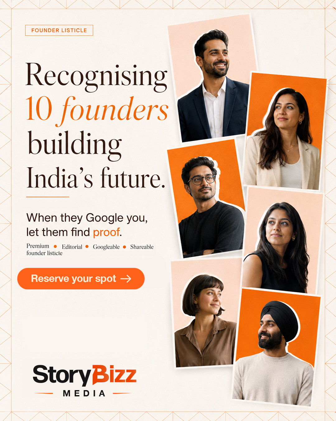 Storybizz Facebook ad: Your expertise deserves recognition.