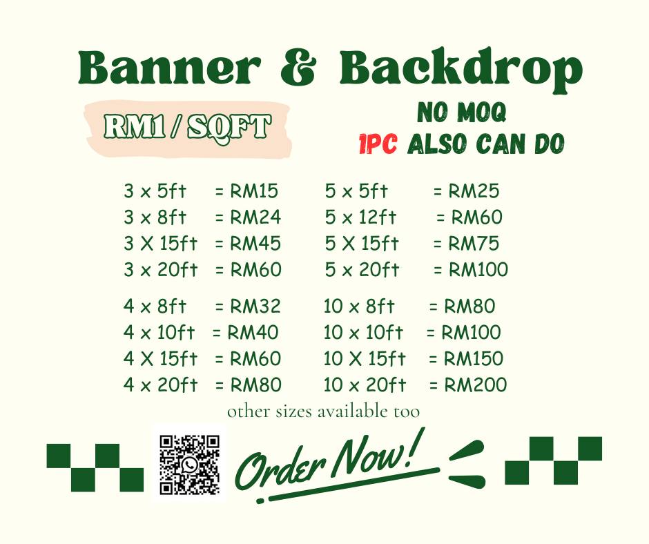 KC PRINT Facebook ad: Banner & Backdrop Printing available here!