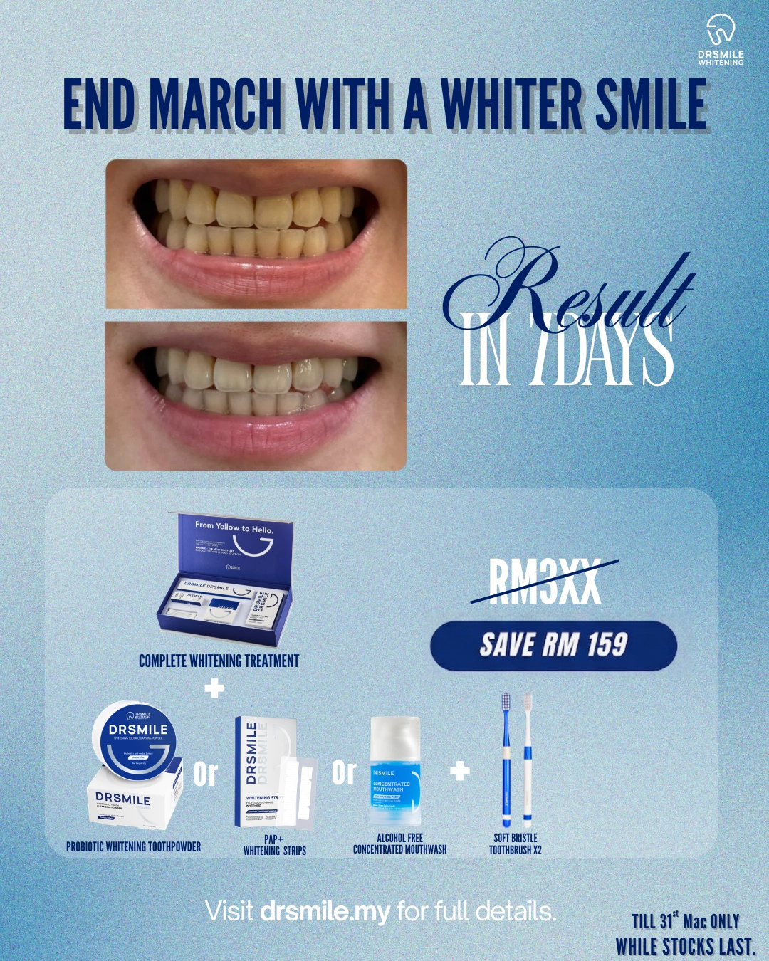 Dr Smile Whitening Solution Facebook ad