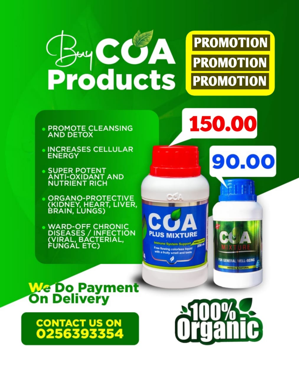 The Magical COA Mixture Distributor-Ghana Facebook ad: 𝗖𝗼𝗮 𝗣𝗹𝘂𝘀 𝗠𝗶𝘅𝘁𝘂𝗿𝗲= 150𝐆𝐡𝐜